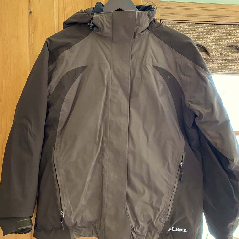Insulated, brown LLBean Jacket